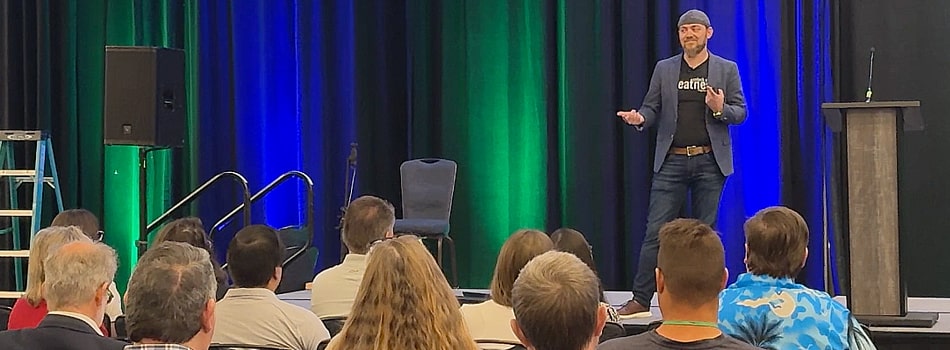 Ari Speaking at an Indoor Environments Conference