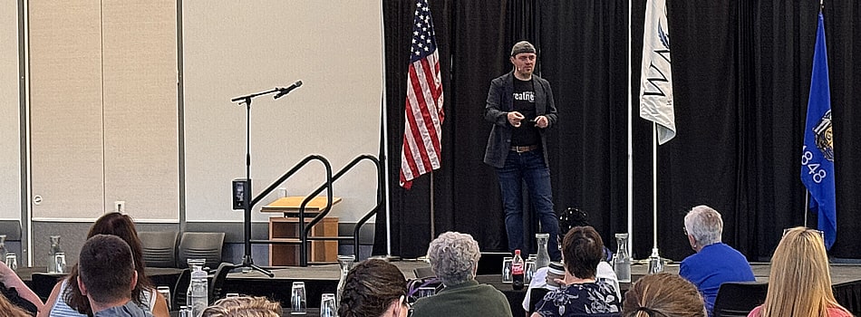 Ari Speaking to Association in Wisconsin