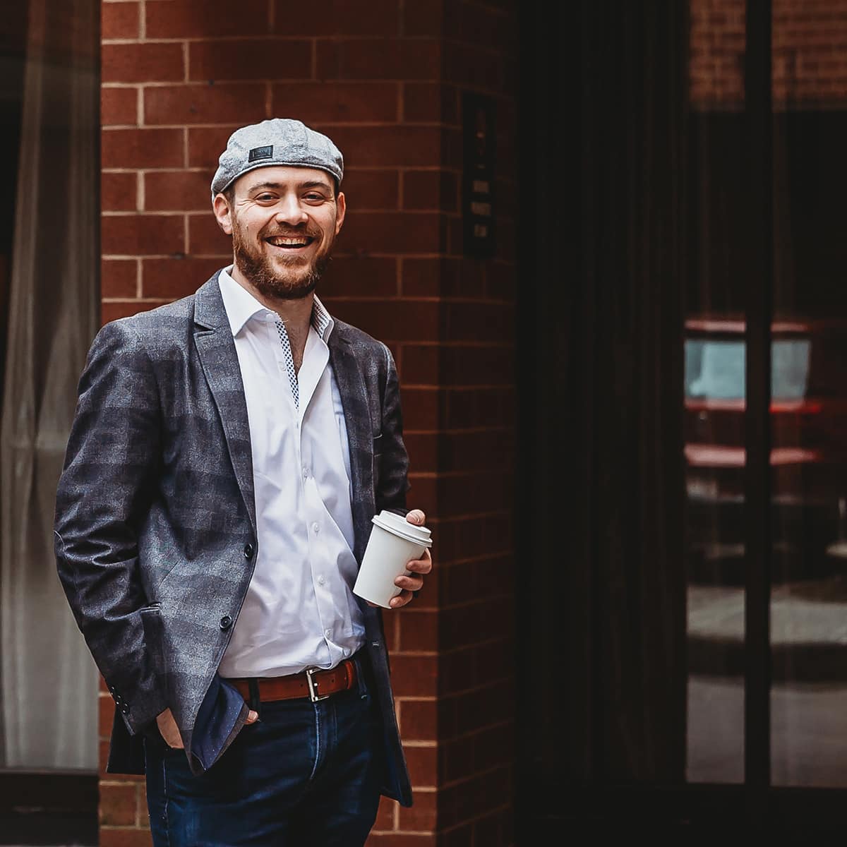 Ari Gunzburg with Coffee After Event